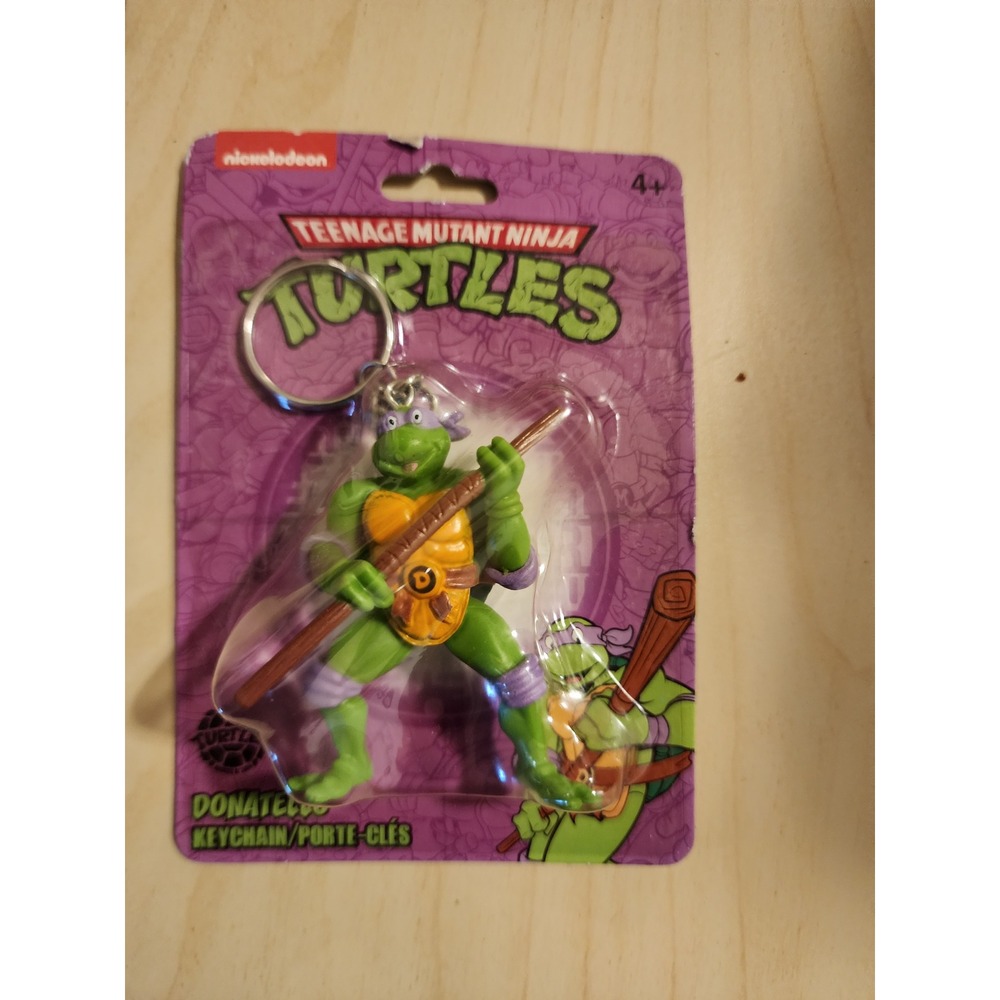 TMNT Raphael & Donatello Keychain Set Nickelodeon Monogram Figure Keyring 2pk - Picture 3 of 5